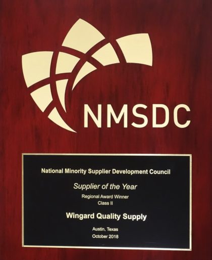 NMSDC Class II Regional Supplier of the Year 2018